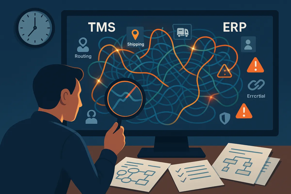 TMS-ERP Integration Failures: The 6-Hour Diagnostic Protocol That Fixes 90% of Data Mapping Issues