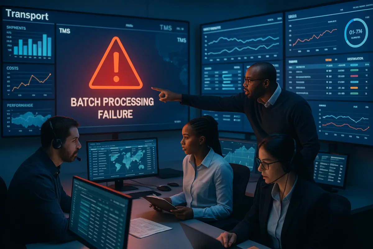 TMS Batch Processing Failures: The 45-Minute Recovery Protocol That Prevents 85% of Shipment Processing Disasters