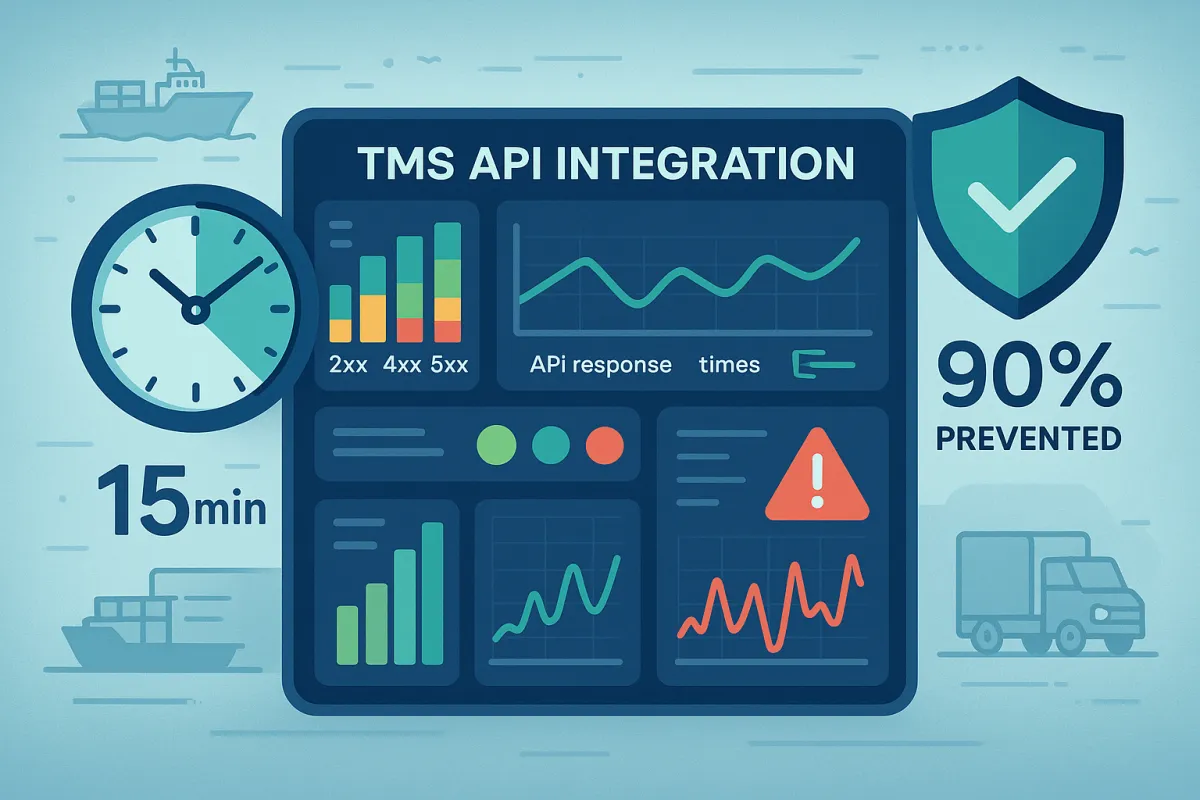 TMS API Integration Monitoring: The 15-Minute Recovery Framework That Prevents 90% of Carrier Authentication Failures Before They Break Your Shipping Workflows