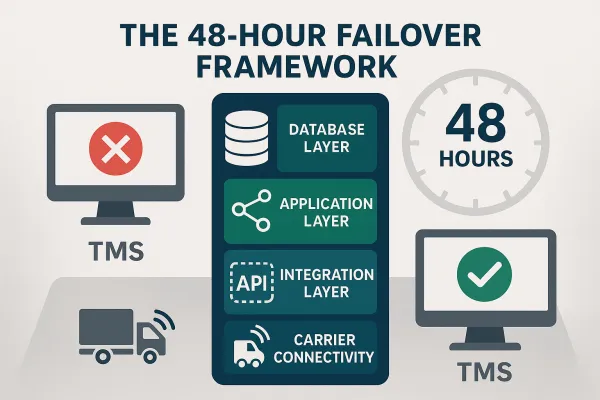 TMS High Availability Architecture: The 48-Hour Failover Framework That Prevents Transportation Shutdowns