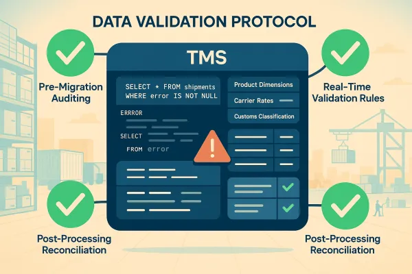 TMS Data Validation Framework: The 15-Step Protocol That Prevents 90% of Operations Failures