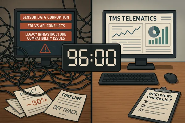 TMS-Telematics Integration Breakdown: The 96-Hour Recovery Protocol That Fixes 80% of Real-Time Data Failures